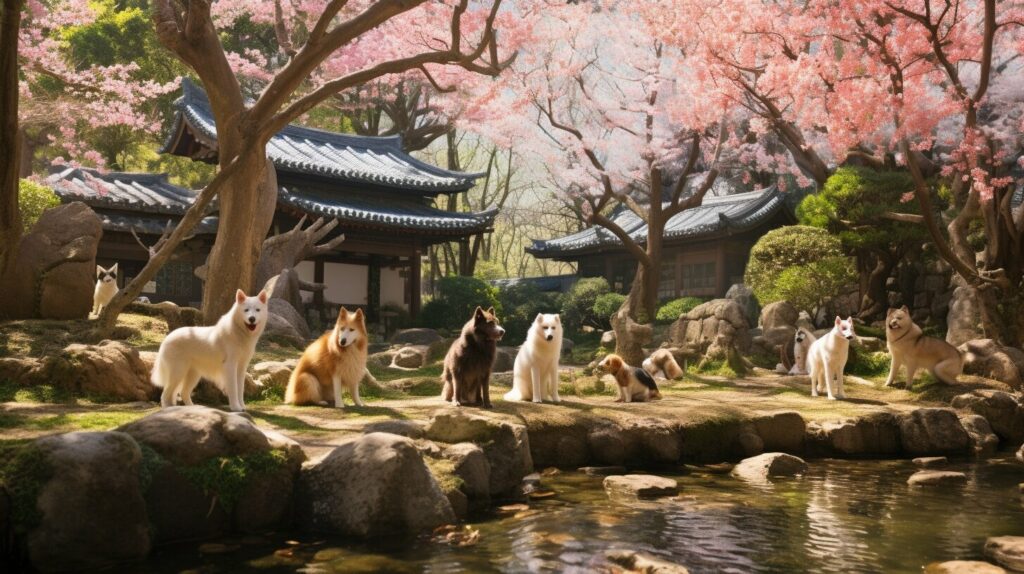 dogs in japan