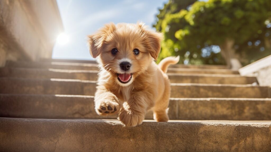 dogs stairs