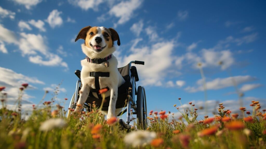 dogs with wheelchairs