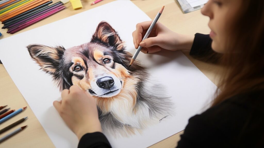 drawn dogs