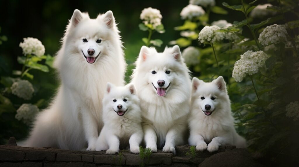 white dogs